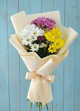 Букет цветов из:  Хризантемы #REPLACE_PRED# Вялки