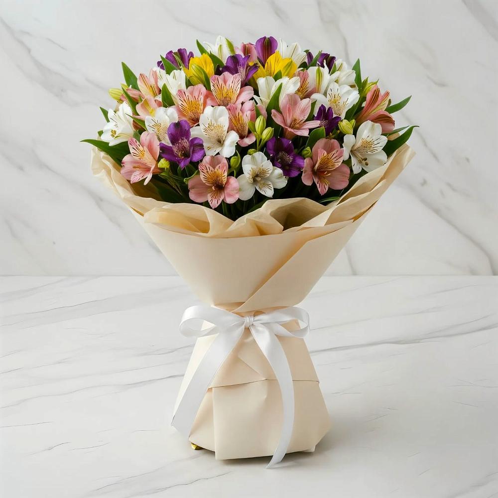 Букет цветов из: Альстромерии в Вялки