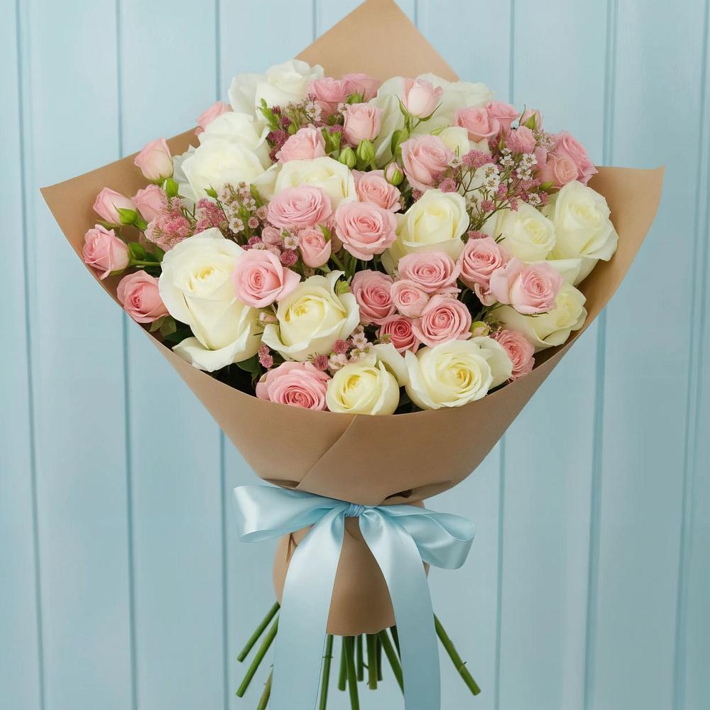 Букет цветов из: Розы в Вялки