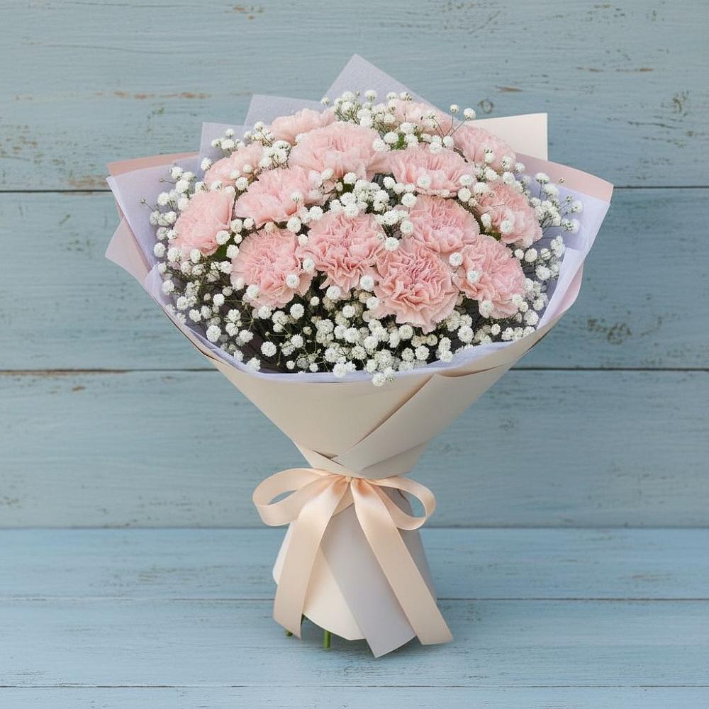 Букет цветов из: Гвоздики в Вялки