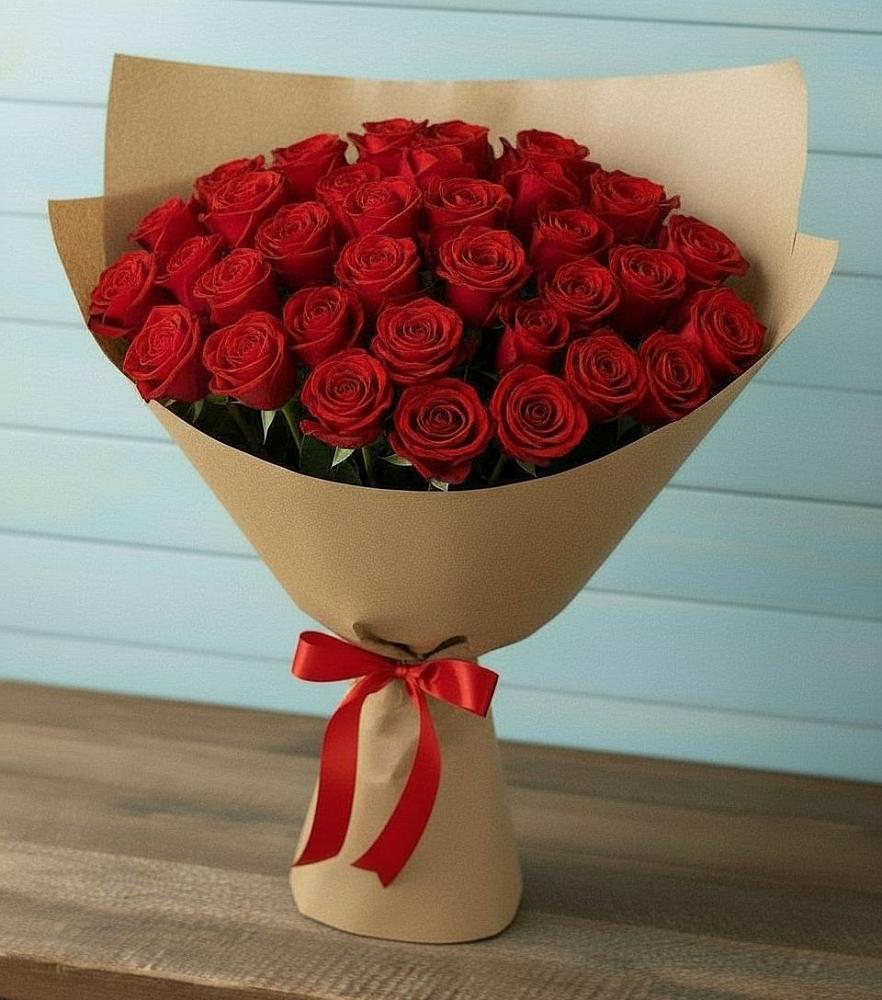 Букет Красные розы Милано в Вялки