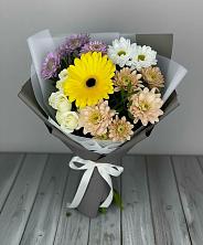 Букет цветов из:  Розы, Герберы и Хризантемы в Вялки