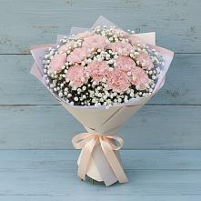 Букет цветов из:  Гвоздики в Вялки
