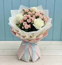 Букет цветов из:  Розы в Вялки