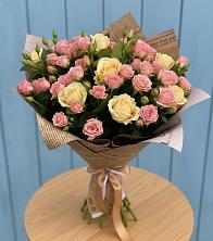 Букет цветов из:  Розы в Вялки