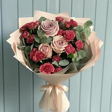 Букет цветов из:  Гвоздики и Розы #REPLACE_PRED# Вялки