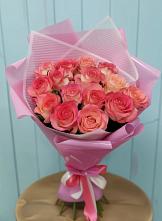 Букет 15 Розовых роз Равель #REPLACE_PRED# Вялки