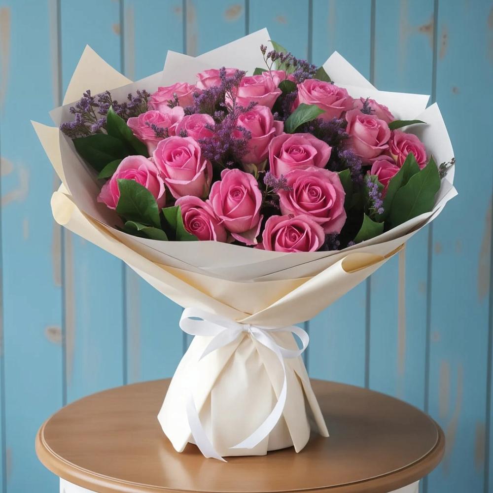 Букет цветов из: Розы в Вялки